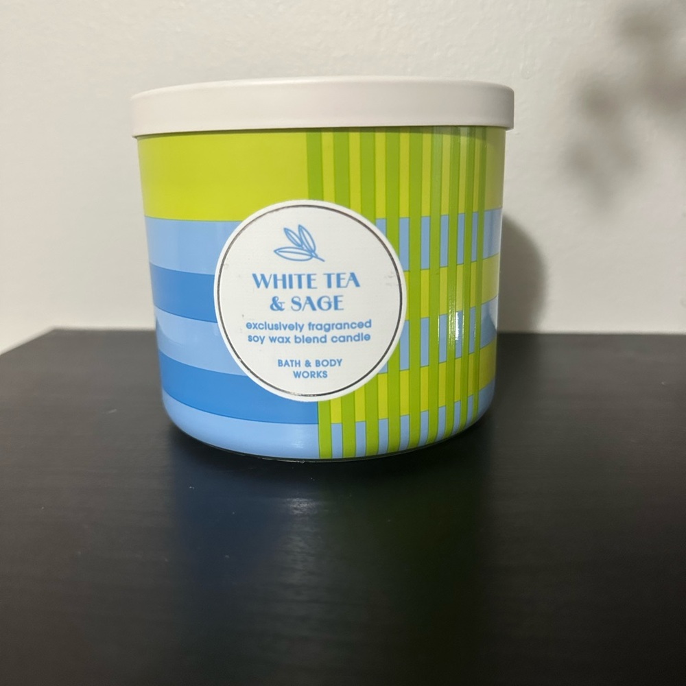 Bath & Body Works Fresh Lime and Sky Blue Candle
